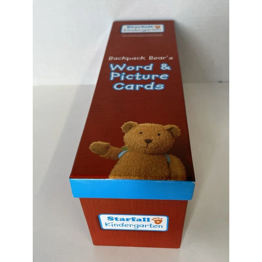 Backpack Bear's Word and Picture Card Set, Starfall Education 223 Picture Cards